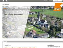 Tablet Screenshot of cvp-weinfelden.ch